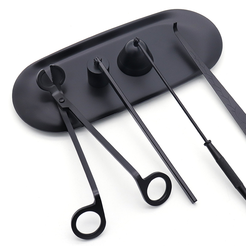 Blackened aromatherapy candle tool suit candle Bell candle cutter candle hook Candle cover candle tool plate