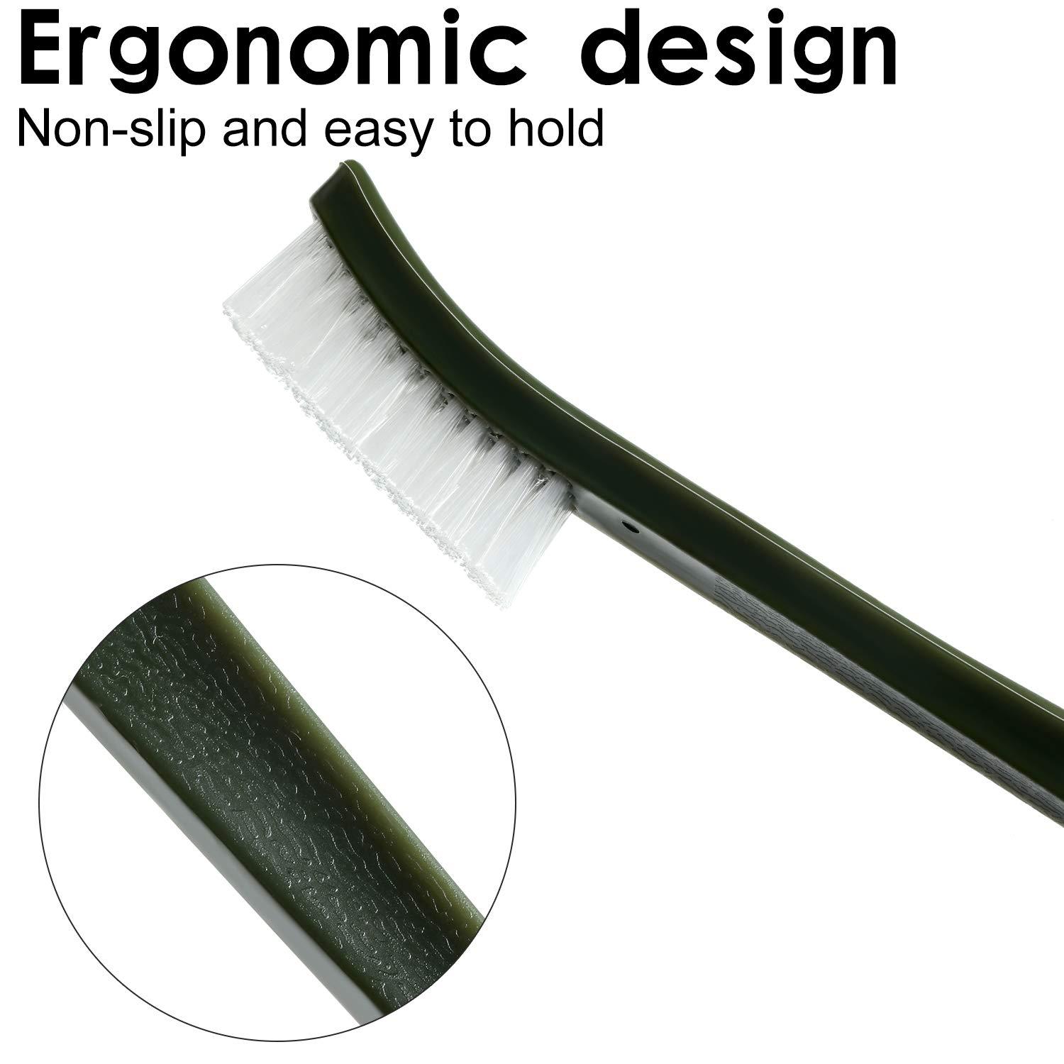 Cross-border explosions 3-piece double-headed brush nylon tube brush set gun brush rust removal wire brush polishing brush tool brush
