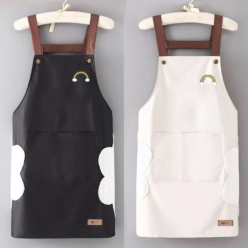 台所料理防水エプロンかわいい個性的なアイデアウエスト女性袖なし家庭用防油成人作業服は決まっている|undefined