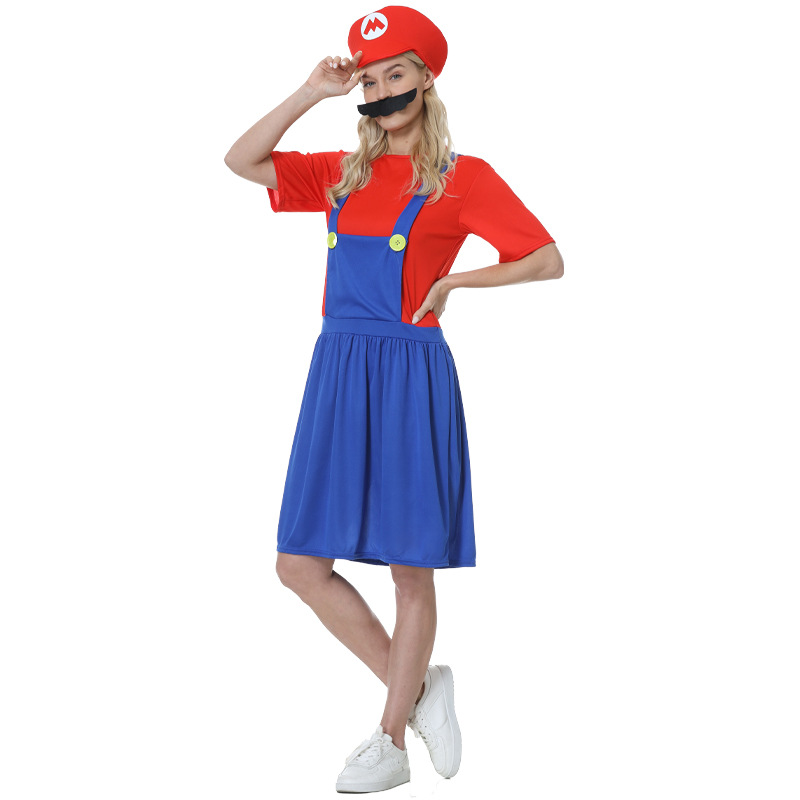 Halloween Kids Day Costume Super Mary Anime Mario Big Movie Mario Luigi Dress Up Costume