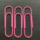 10cm paper clip pink