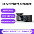 Cross-border new HD night vision 1080P driving recorder 24H monitoring WIFI recorder in stock wholesale