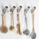 Brushed clothes hook single pack [punch]]