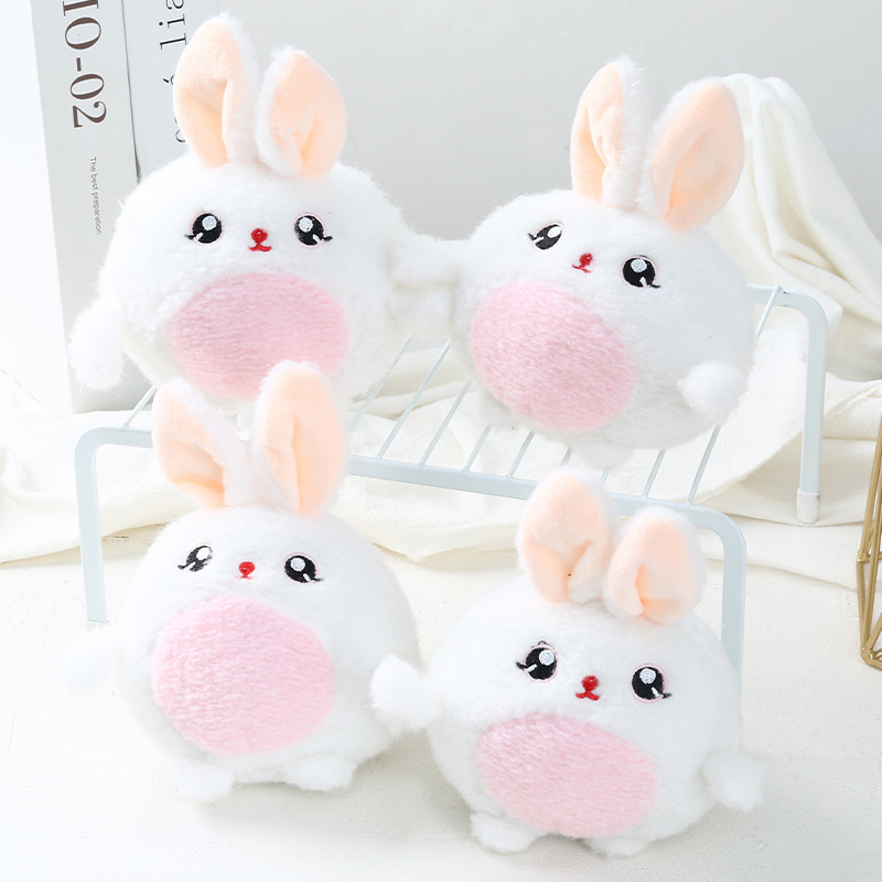 Baby rabbit pendant pink cute bunny Plush Backpack keychain Internet celebrity plush birthday small gift wholesale