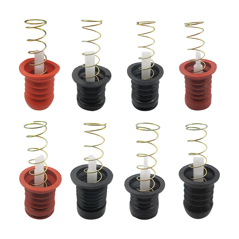 Semi-automatic double-barrel washing machine drain port universal water plug drain port spring pull rod drain valve skin plug accessories