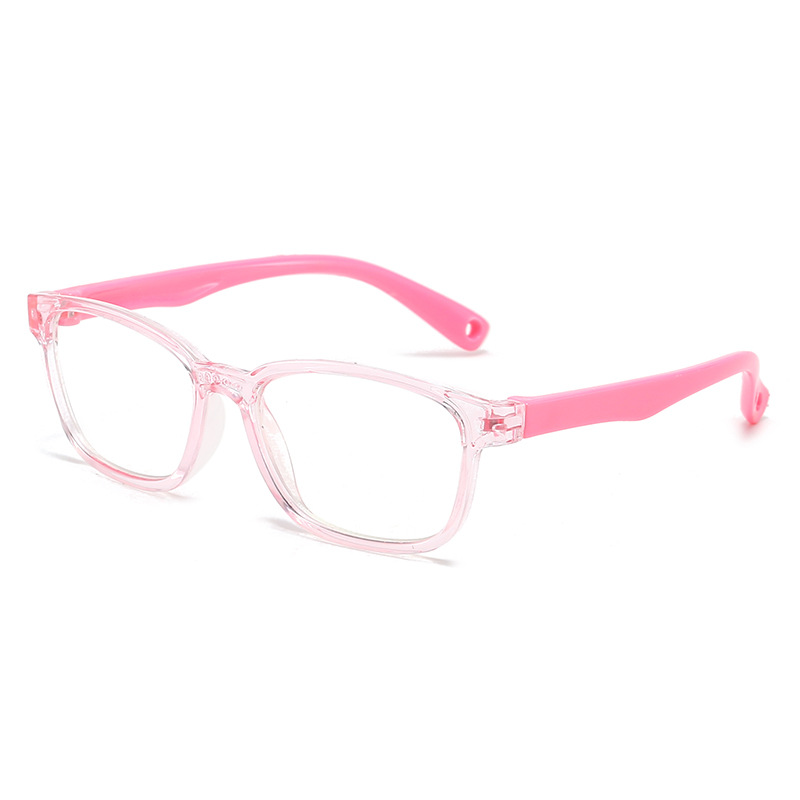 New children's silicone glasses frame boys and girls Anti-blue light glasses full frame watch computer Mobile Phone anti-fatigue goggles
