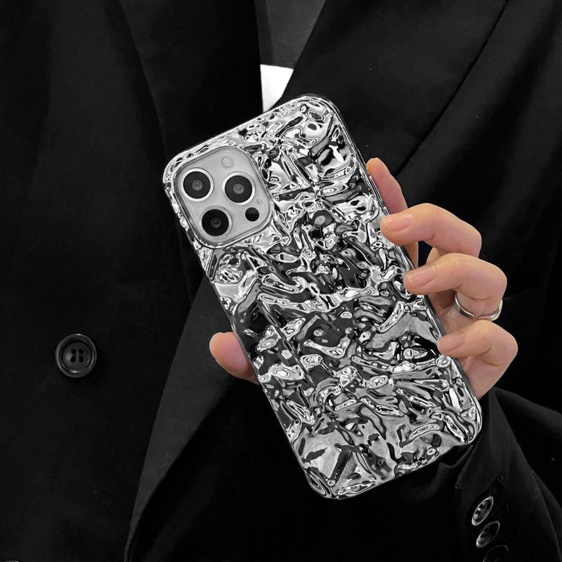 しわiphone16メッキ携帯ケースinsシリコンケース14promax対応アップル12新型カップルX|undefined