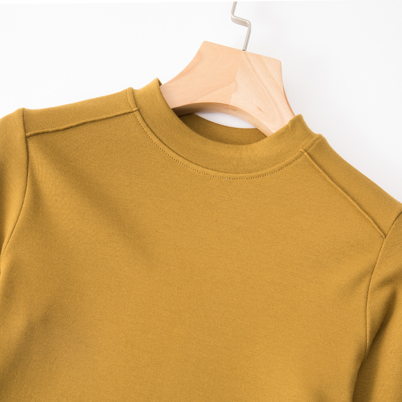Spring and Autumn new women's Fishbone T-shirt women's long-sleeved inner wear slim outer wear all-matching bottoming shirt women's top