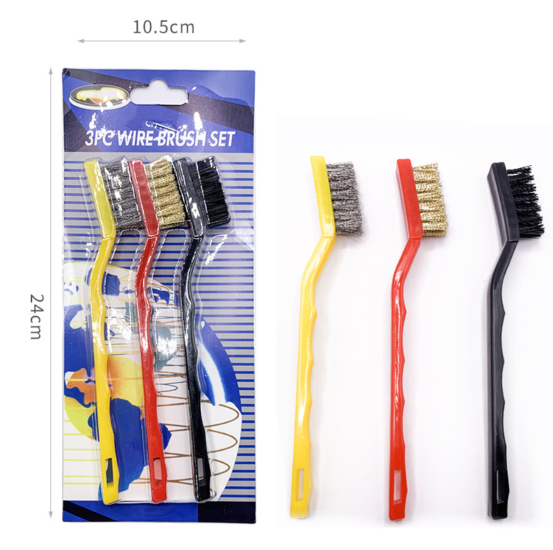 Gas stove cleaning brush kitchen stove cleaning set gas stove gap cleaning set brush tool rust removal brush