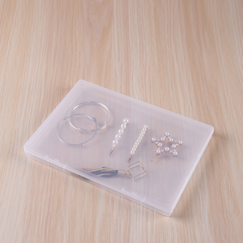 透明な長方形のプラスチックの箱の部品のアクセサリーの収納箱のフラットな文房具の包装箱の空の箱の馬亜遜の卸売り|undefined