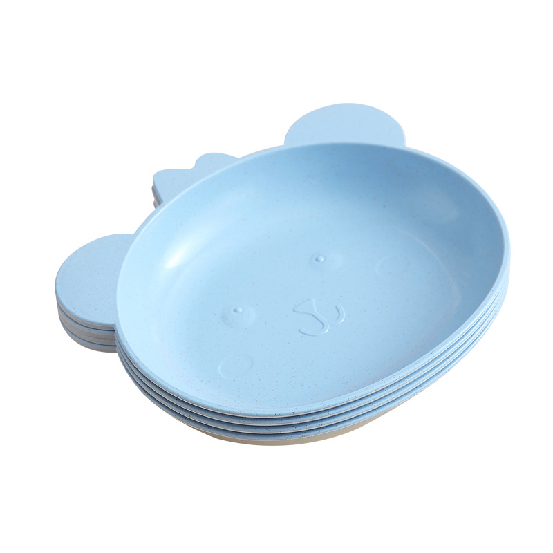 多形状吐骨碟家用塑料碟子创意轻奢可爱餐桌装垃圾盘小盘子带底座
