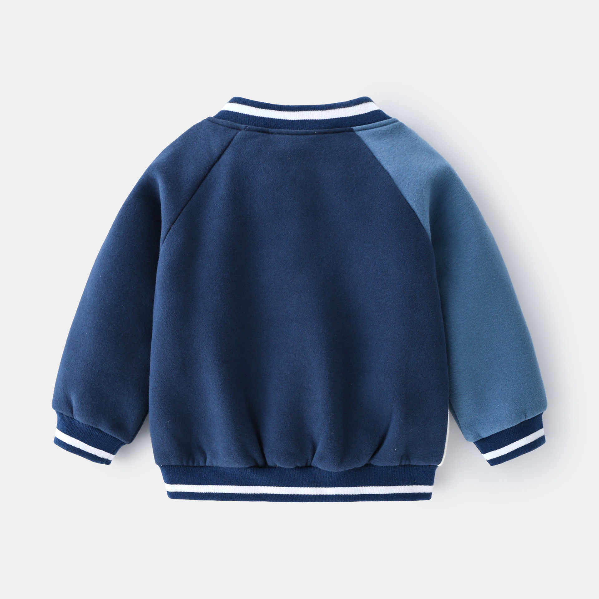 Spring 2023 Korean fashion fleece boys long sleeve children's clothing street cool casual coat crew neck baseball shirt