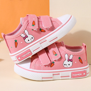 Spring and Autumn 1-3-7 Years Old Children's Canvas Shoes Boys Shoes Girls Baby Kindergarten Lazy Cloth Shoes Casual Board Shoes