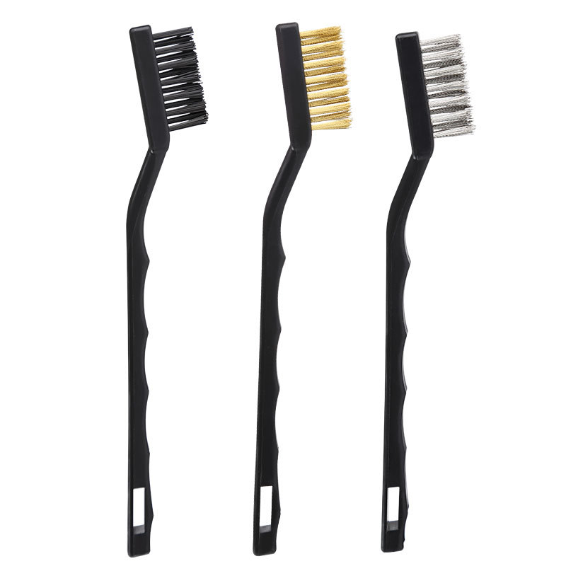 Steel Wire Brush Industrial Rust Removal Mini Toothbrush Cleaning Copper Wire Brush Stainless Steel Wire Brush Hard Hair Iron Toothbrush