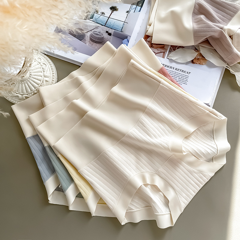 New High Waist Cotton Women's Large Size Underwear Seamless Breathable Thin Hip-lifting and Belly-tucking Briefs Women's Tmall Cross-border Briefs