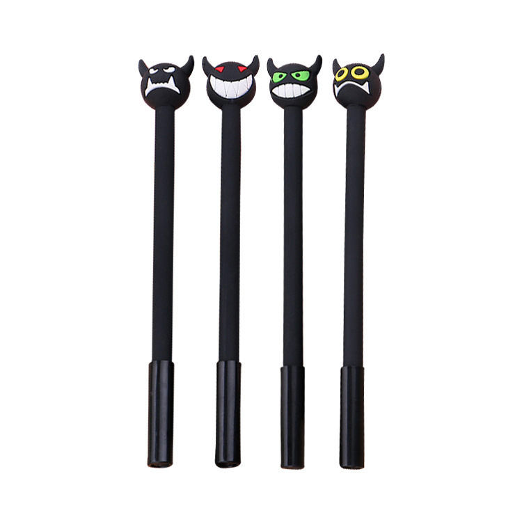 Creative cow head neutral pen cute cow demon water pen cute learning stationery cartoon pen sign pen wholesale