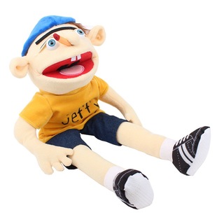 Jeff hand puppet spot wholesale funny boy plush toy puppet jeffy finger doll foreign trade new products