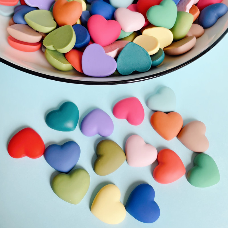 New Frosted Resin Love Patch Accessories DIY Phone Case Clothing Hair Accessories Accessories Material Accessories Refrigerator Stickers