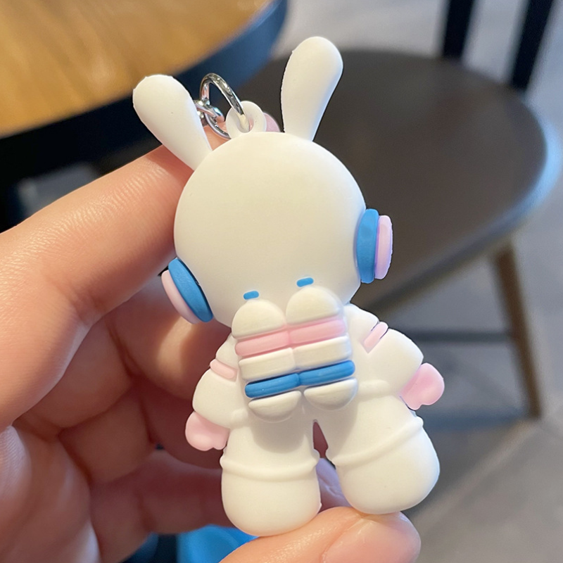 漫画宇宙ウサギのキーホルダー解凍帯微商地押し開業活動小プレゼント学生賞品立体ストラップ|undefined