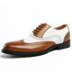 Men's Leather Shoes Men's Plus Size Business Dress British Style Brock All-match Youth Casual Carved Men's Cross-border Shoes