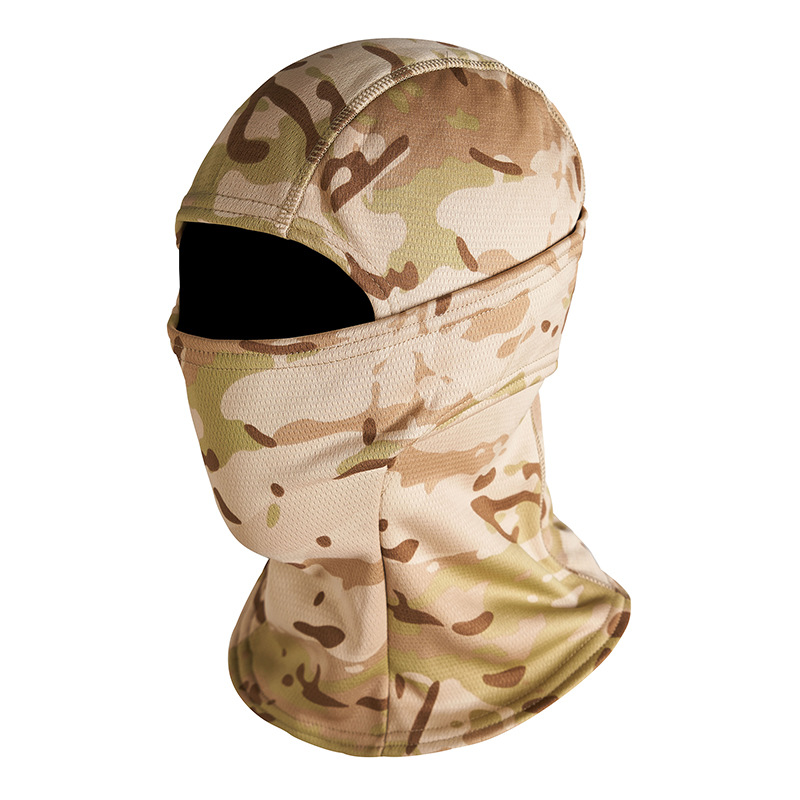 Winter thick fleece thermal mask outdoor hiking cycling mask windproof thermal camouflage headcover in stock supply