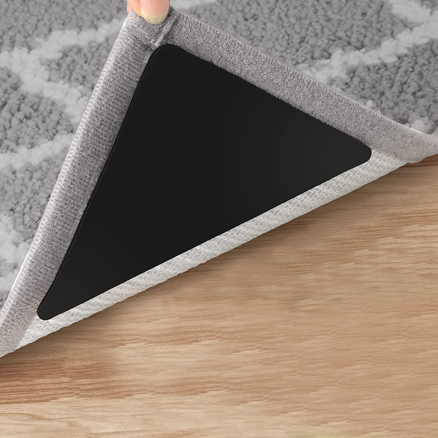 Amazon carpet non-slip fixed stickers triangle rubber pu carpet stickers carpet stickers carpet tape in stock