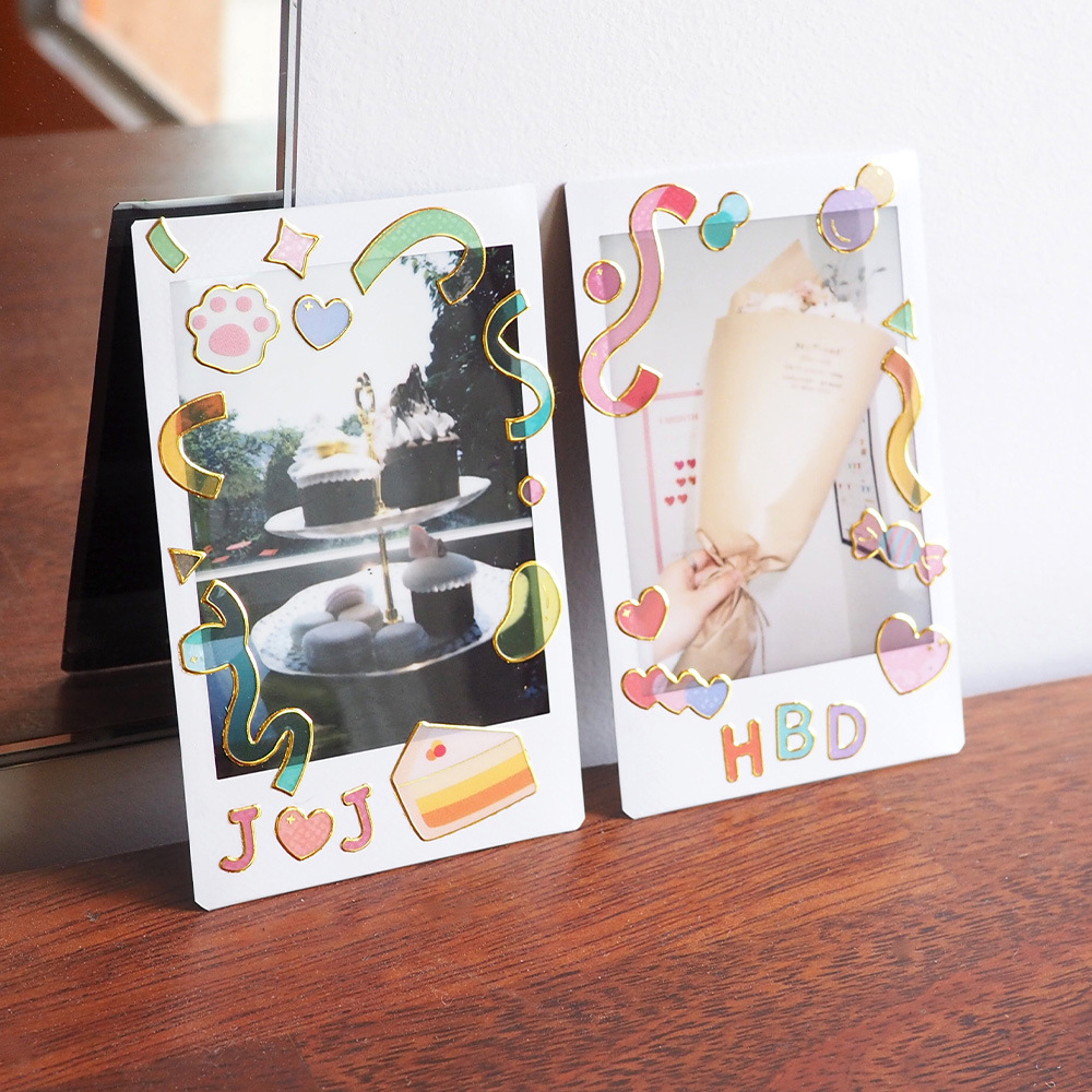 S13 Korean stationery Phnom Penh English alphanumeric stickers cartoon transparent DIY hand account color decorative stickers