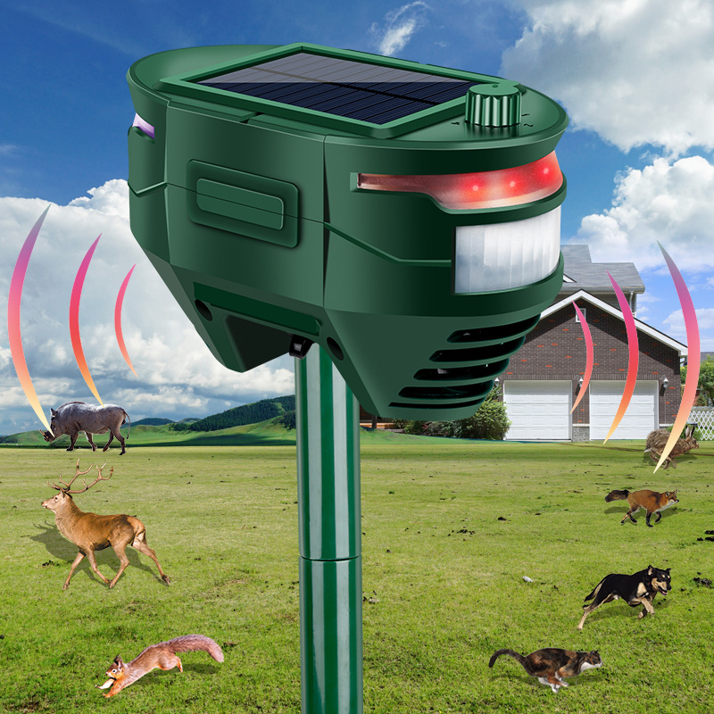 Amazon New Outdoor Solar Animal Drive Ultrasonic Infrared Sensor Animal Drive