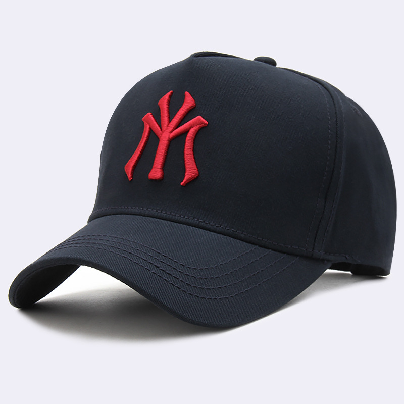 Men's and Women's Korean-style High-top Baseball Cap Big-head-circumference Hard-top Slimming Cap Casual Large-size Round-face Sunhat