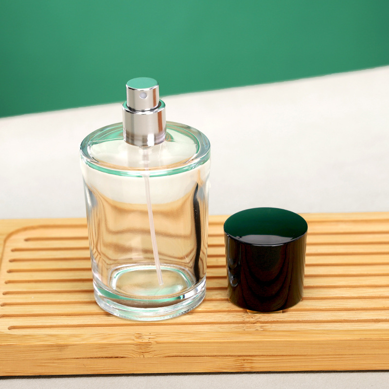 Perfume Bottle Bare Bottle 15 Card Pressing Fine Mist Spray Bottle 75ml Glass Perfume Bottle Clear Glass Bottle