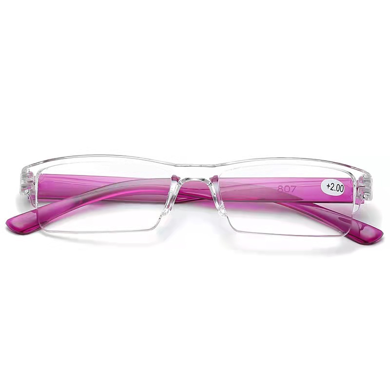 Reading glasses stall half-frame high-definition unisex ultra-light reading glasses for the elderly