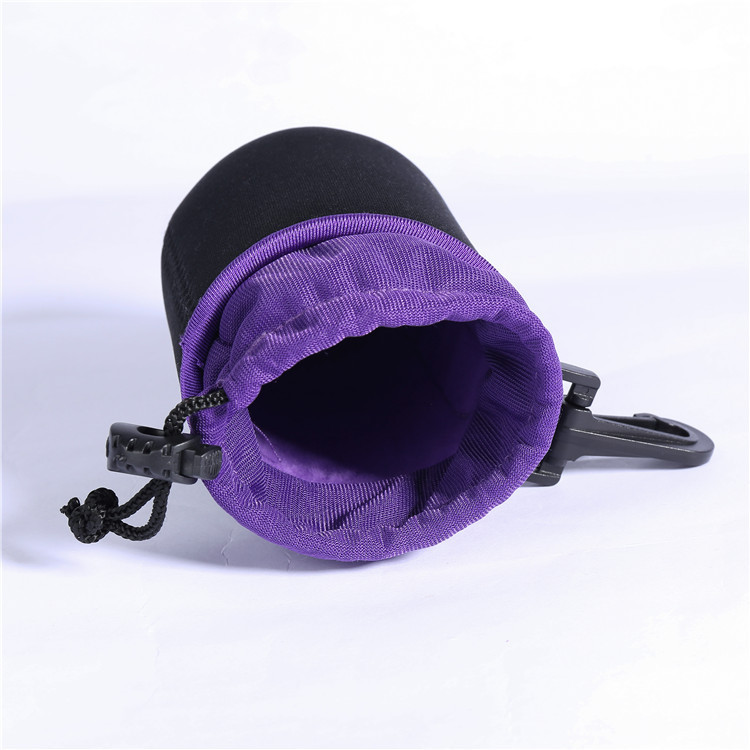 SLR camera lens tube cover cross-border diving material shockproof fleece-lined thickened digital lens bag storage bag wholesale