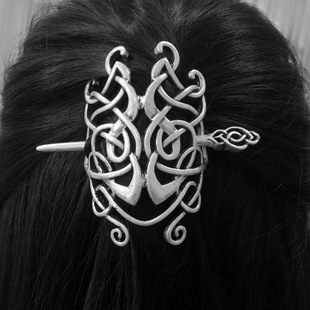 European and American Vikings retro hairpin Celtic metal knot Crown hairpin hairpin Rod spot a generation of hair