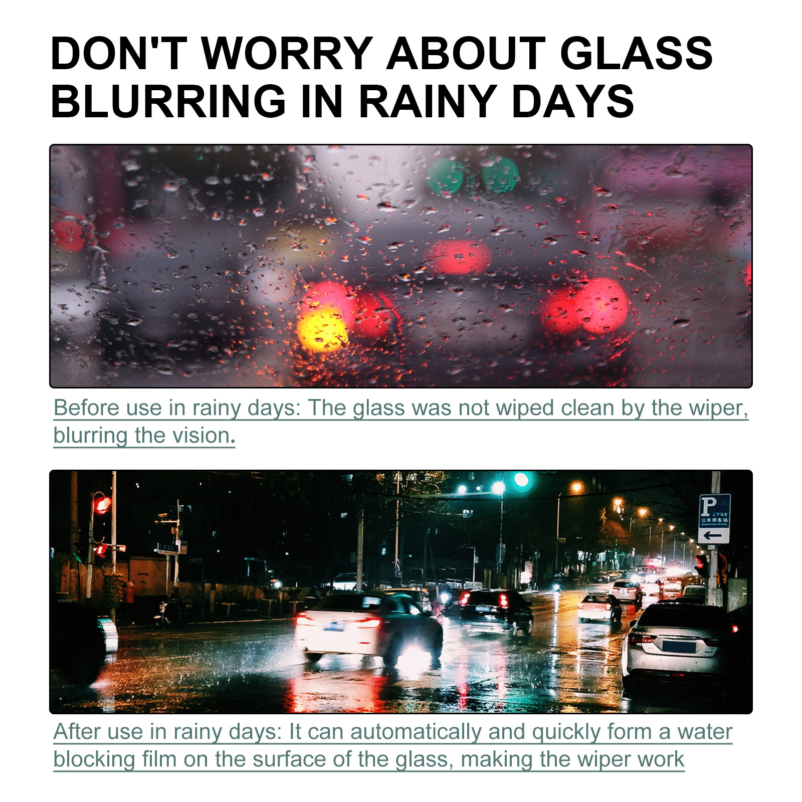 Rayhong car glass anti-fog and rain-proof agent windshield rearview mirror cleaning defogging and water-repellent coating agent