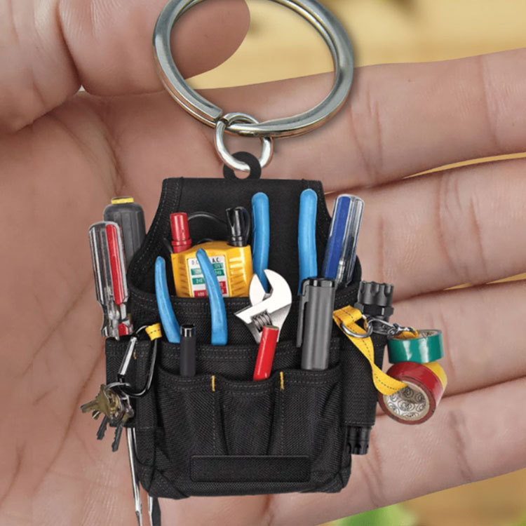 Electrician kit acrylic keychain acrylic pendant cross-border independent station Amazon new product