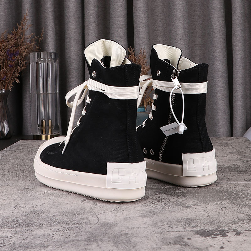 D301 sneakers back patch five-pointed star short boots women's shoes men's SS new ro high-top canvas milky thick bottom high street