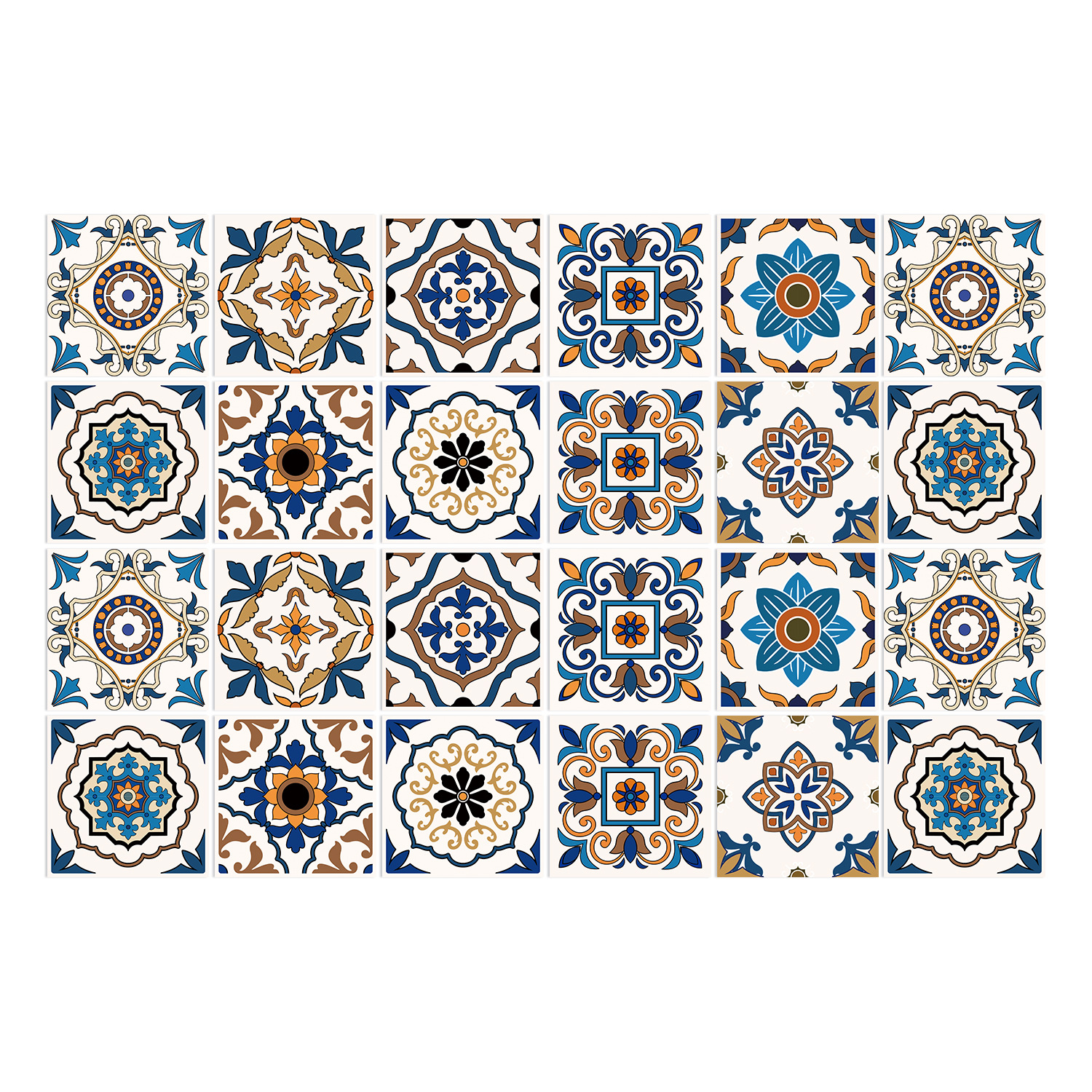 Waterproof PVC Mute Film Tile Sticker American Country Creative Stair Wall Decoration Reconstruction Wallpaper Self-adhesive Sticker