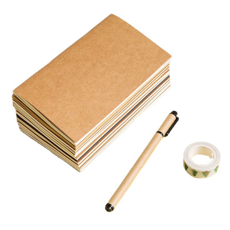 Standard 21*11 travel notebook core travel diary notebook Kraft paper notebook