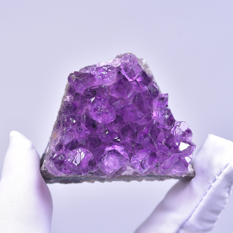天然紫水晶クラスターグアイユウ紫晶クラスター紫晶ブロック鉱物標本水晶原石置物欧米卸売|undefined