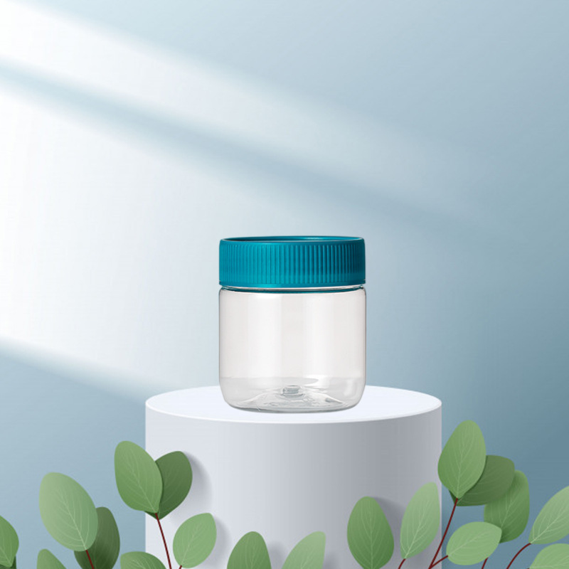 In stock pet plastic perfume bottle round transparent sesame sauce bottle multi-specification olive oil special bottle wholesale