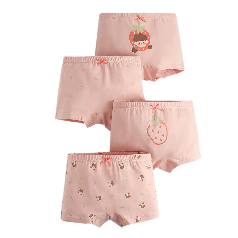 Girls' Boxers Summer Cotton New Korean Style Boxer Shorts Children's Class A Cotton Children's Underwear Antibacterial