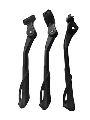 Mountain bike support lithium car aluminum alloy side foot support double hole adjustable thick reinforcement single support