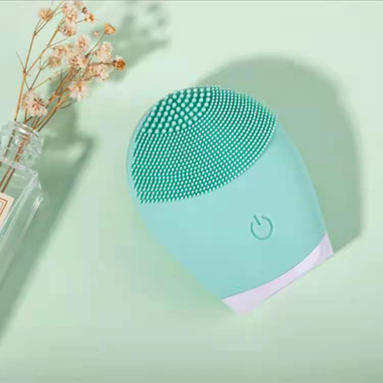Face Cleaning Beauty Instrument Household Silicone Cleanser Facial Vibration Ultrasonic Cleaning Electric Beauty Instrument Wholesale