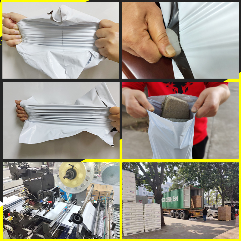 White New Express Packaging Bag Waterproof Express Bag Wholesale Express Packaging Bag Black Grey Thickened Express Bag