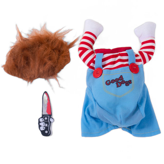 Cross-border dog clothes with knife doll transformation outfit funny costumes Halloween cat pet clothes supplies wholesale