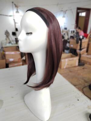 Hair band medium-length inner buckle wig half-head cover