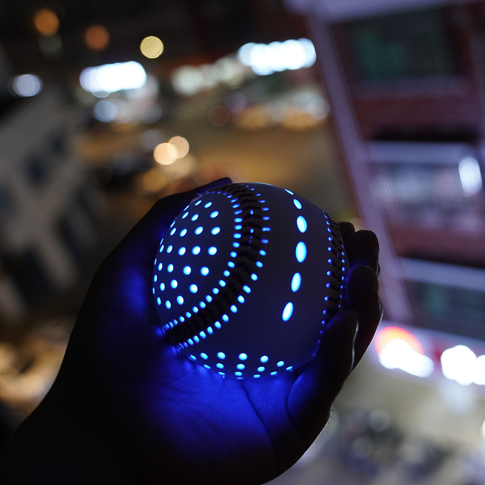 LED Light Emitting Baseball Lithium Battery USB Rechargeable Baseball Gift Decoration Baseball