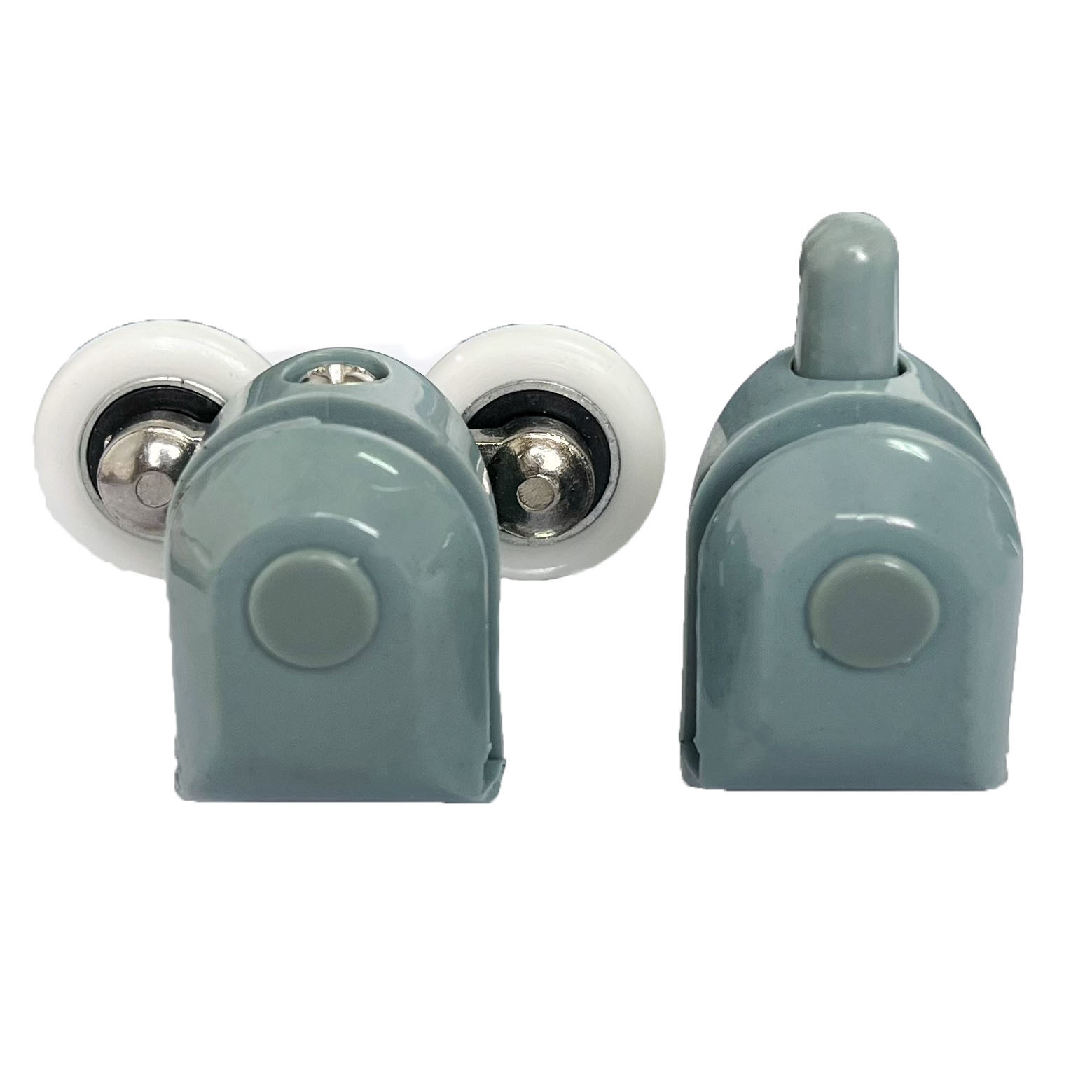 Upper and lower double-wheel nylon bounce wheel bathroom glass sliding door pulley shower room accessories hanging wheel vintage pulley