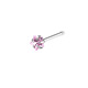 Straight five-pointed star powder zirconium nose nail
