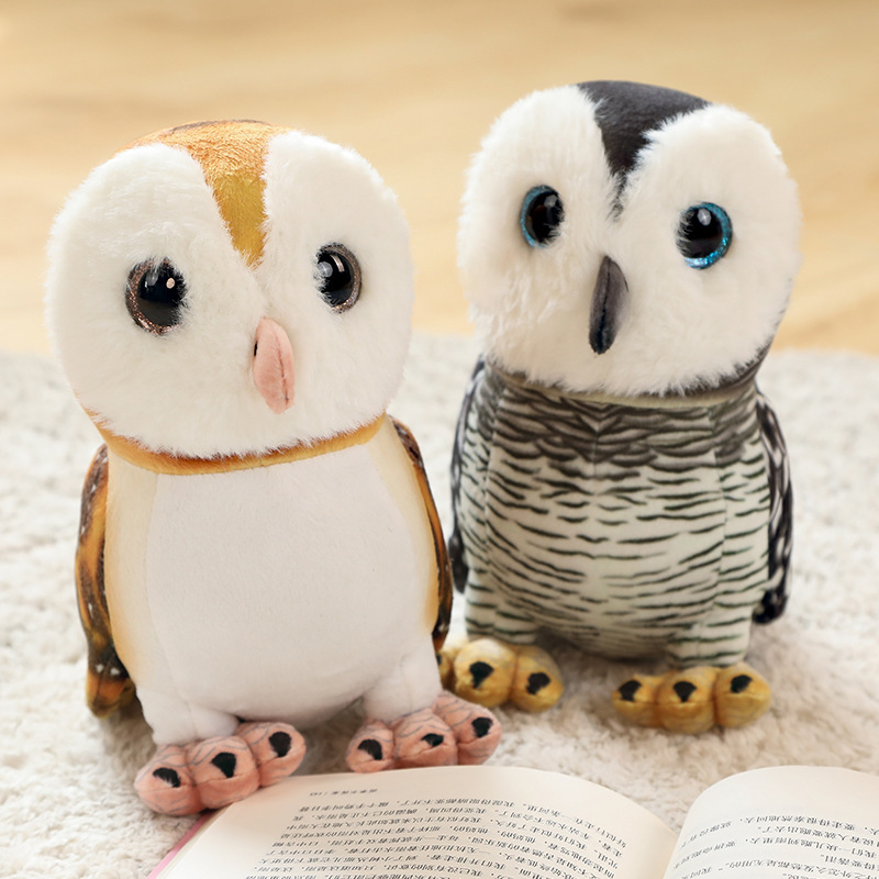 Cute Cartoon Simulation Owl Doll Pet Owl Plush Toy Children's Birthday Gift